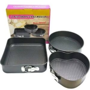 3 pcs shape cake mould