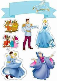 Cinderella kiddies character topper